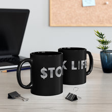 Load image into Gallery viewer, Stonk Life Black mug 11oz