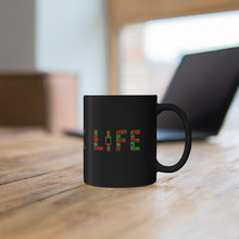 Load image into Gallery viewer, Stonk Life Word Art Black mug 11oz