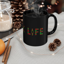 Load image into Gallery viewer, Stonk Life  Word Art Black mug 11oz
