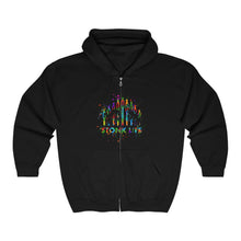 Load image into Gallery viewer, Stonk Life Logo Unisex Heavy Blend™ Full Zip Hooded Sweatshirt
